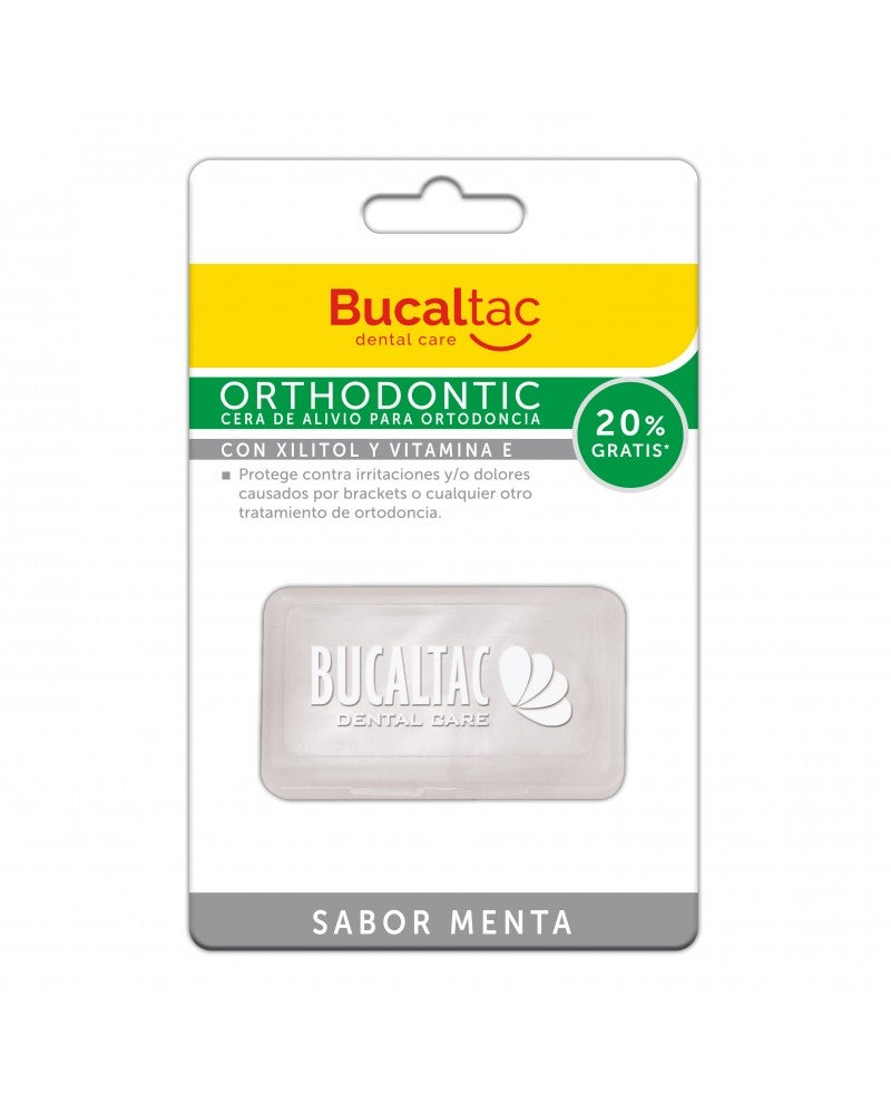 BucalTac - Cera Orthodontic sabor Menta X 6 unidades