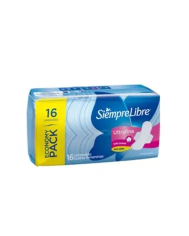 Siempre Libre - TOALLITAS HIGIÉNICAS ULTRAFINA TERMOCONTROL CON ALAS X 16 UNIDADES Siempre Libre - 1