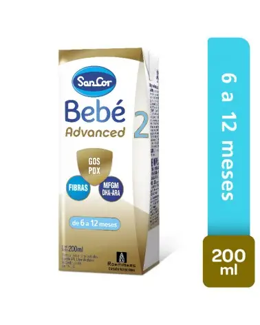 SANCOR - BEBE ADVANCEd 2 leche líquida x 200 Ml