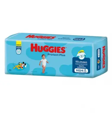 HUGGIES - PROTEC PLUS  XG X 8 PAÑALES