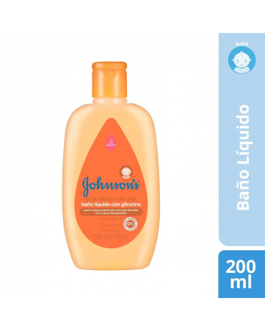 JOHNSON - BAÑO LIQUIDO BABY CON GLICERINA X 200ML