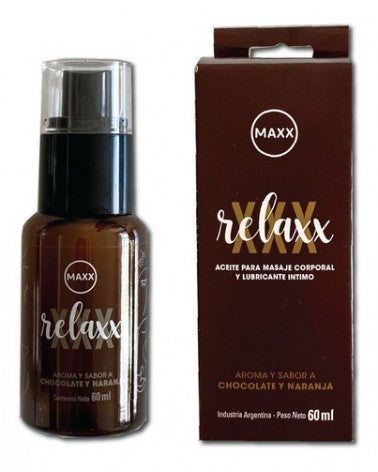 MAXX - RELAX ACEITE MASAJES CHOCLATE Y NARANJA X 60ML