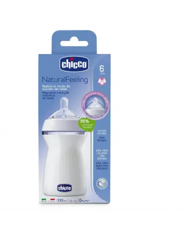 CHICCO - NATURAL FEELING 330ML 6+MESES