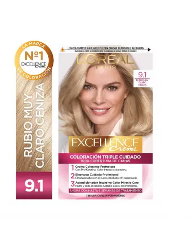 EXCELLENCE -  TONO 9.1 Rubio Muy Claro Ceniza