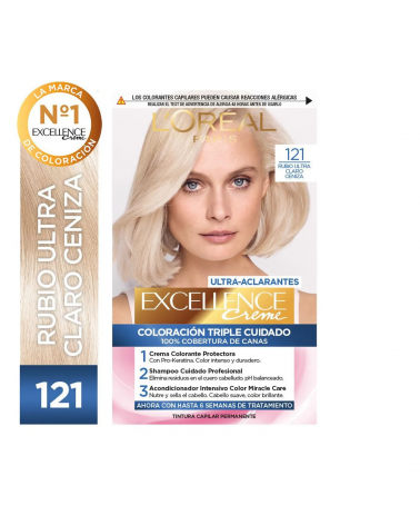 EXCELLENCE -  TONO 121 Rubio Ultra Claro Ceniza