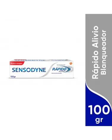 Sensodyne Rápido Alivio Blanqueador Pasta Dental Para Dientes Sensibles, 100G