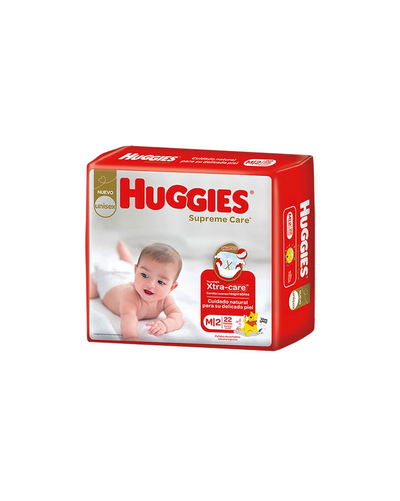 HUGGIES Pañal Supreme Care Maxi Mediano x 22 Unidades