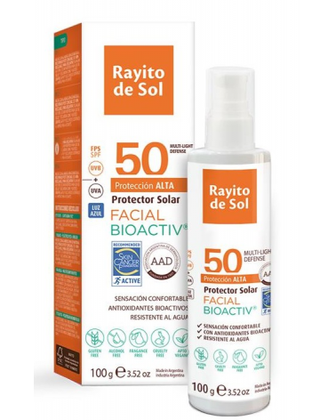 RAYITO DE SOL - Protector Solar Facial Fps 50 x 100 gr