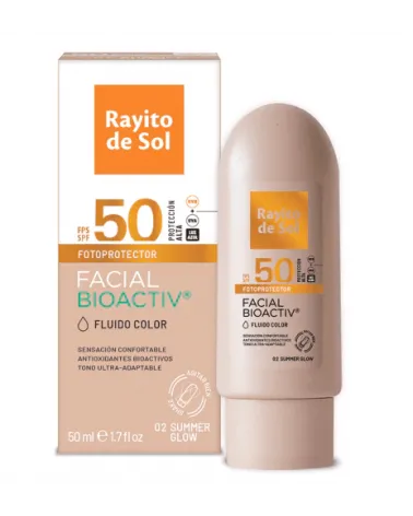 RAYITO DE SOL - Protector Facial Fluido Color Summer x 50 gr