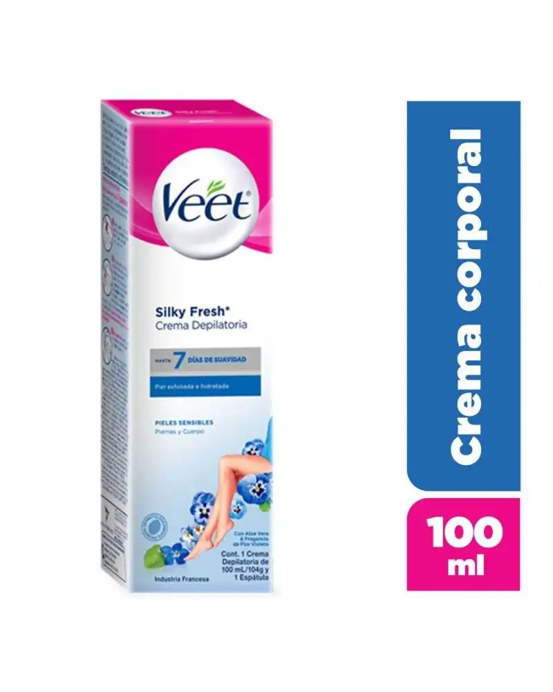 VEET Crema Depilatoria Piel Sensible Silk&Fresh x Unidad