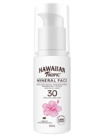 HAWAIIAN TROPIC - Protector Solar Mineral Face Fps 30 x 50 ml