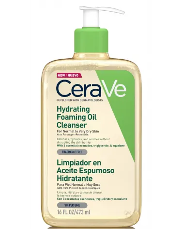 CERAVE - Limpiador En Aceite Espumoso x 473 ml