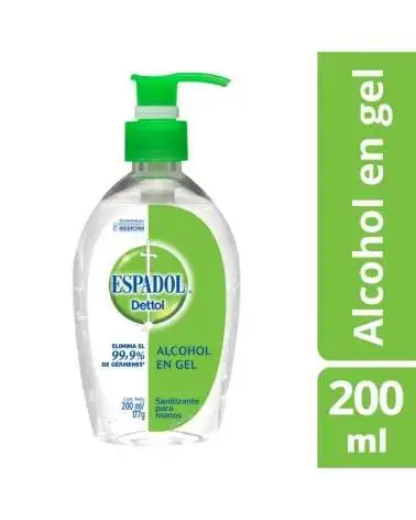 Espadol Dettol - Alcohol En Gel Antibacterial Original 200Ml Espadol Dettol - 1