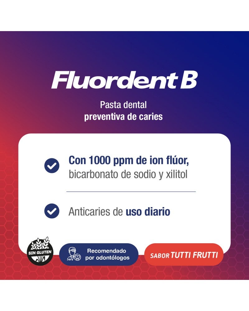 FLUORDENT B Pasta Dental x 60 gr