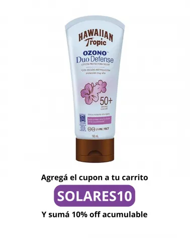 HAWAIIN TROPIC - Ozono Duo Defense Loción Spf 50+ x 180 ml