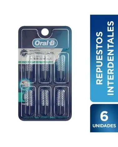 Repuestos Interdentales Oral-B Cilíndricos 6 Unidades Oral-B - 1